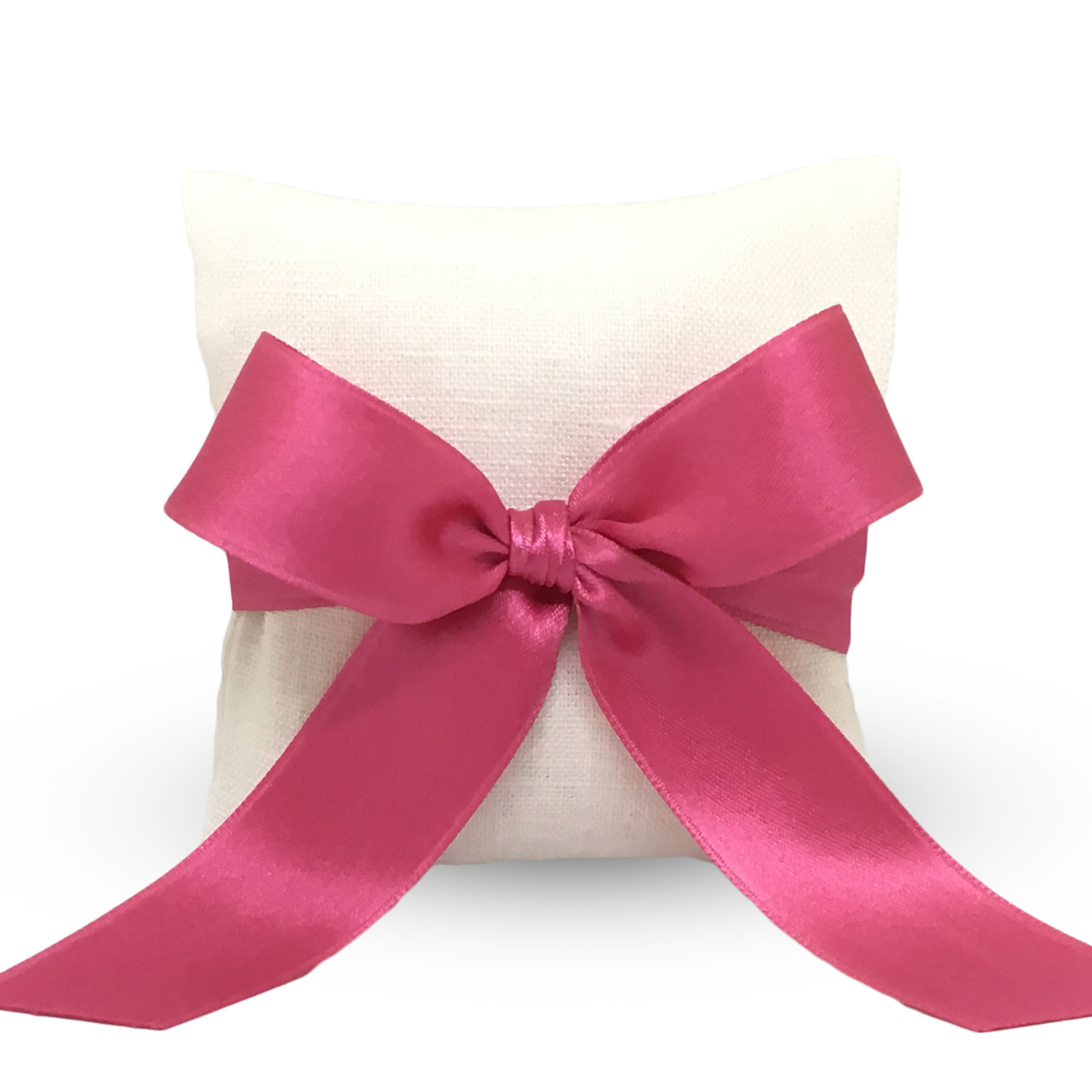 Busta di Lino con fiocco Fucsia