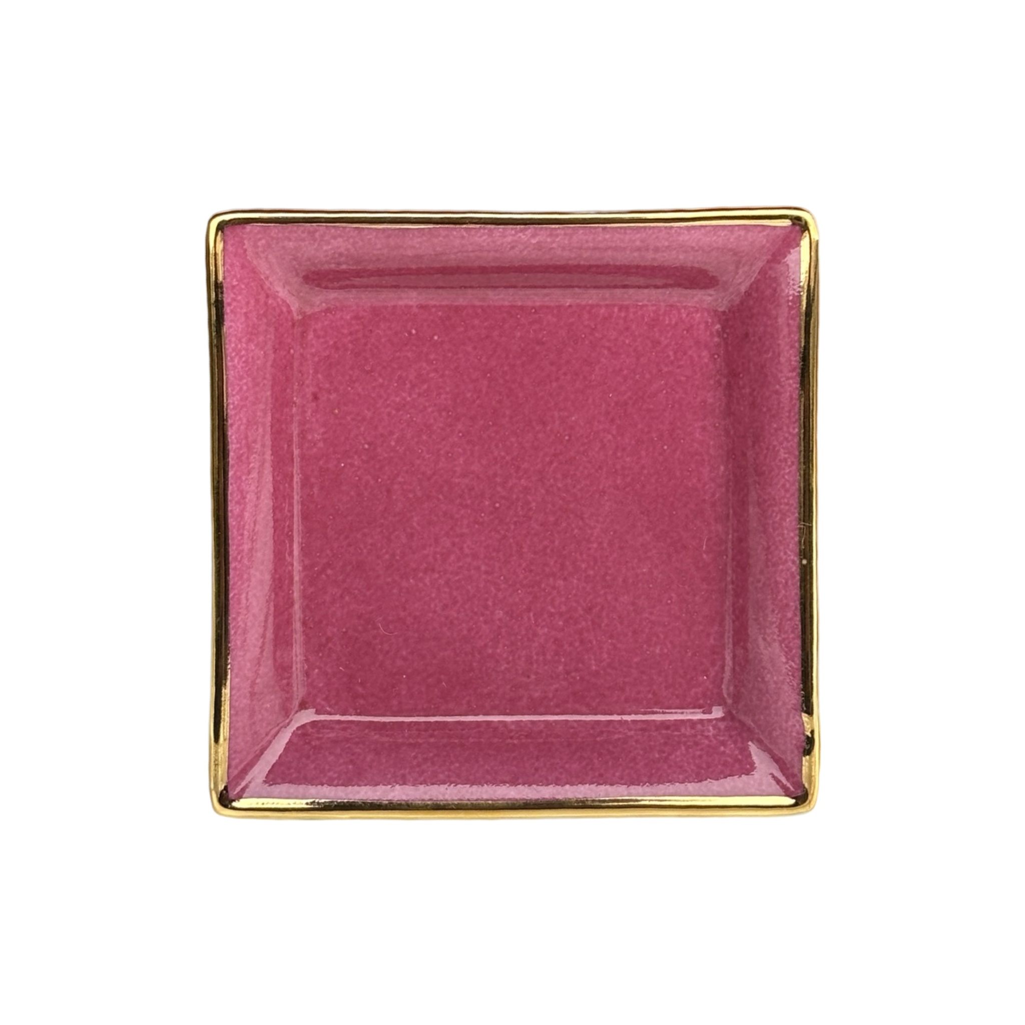 Vuotatasche piccolo o posacenere in porcellana di Limoges Night Shadz Viola Rosa elegante e personalizzabile