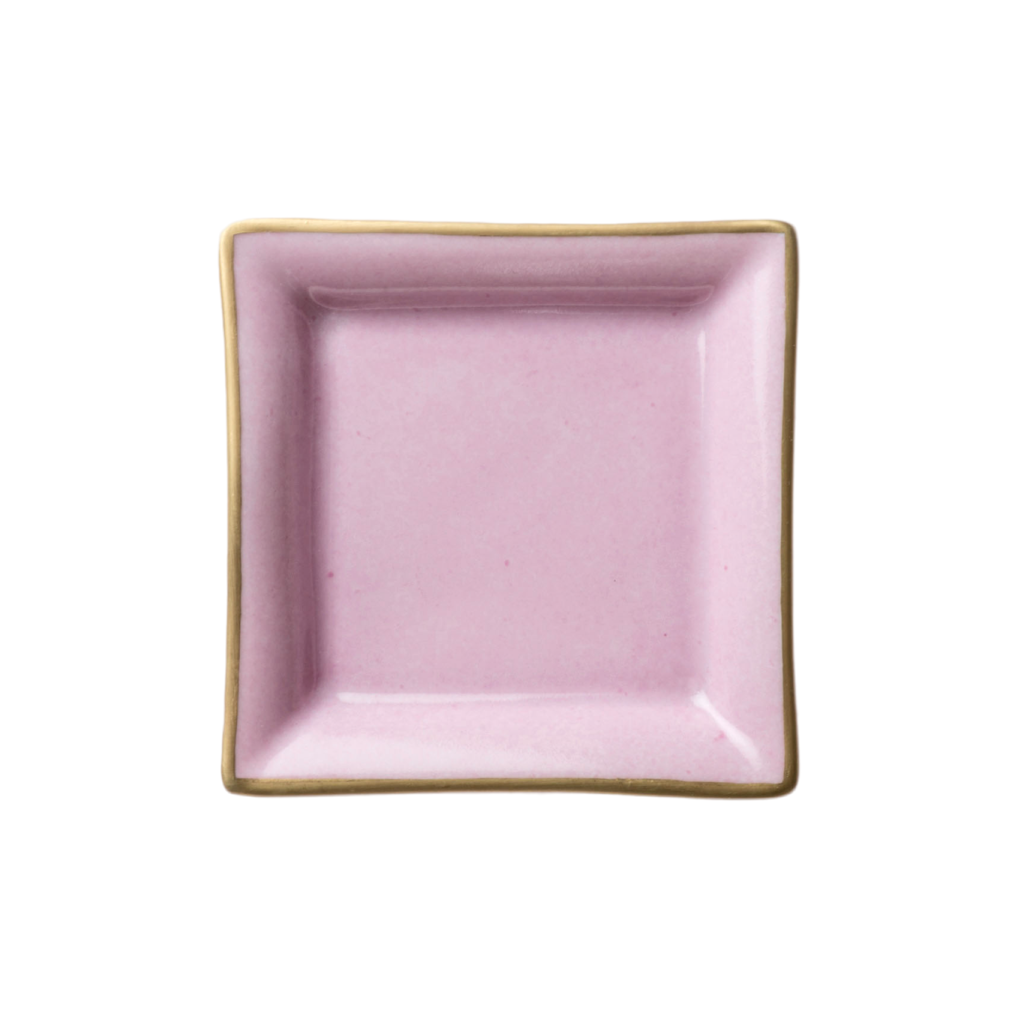 Vuotatasche o posacenere piccolo in porcellana di Limoges Rosa elegante e personalizzabile