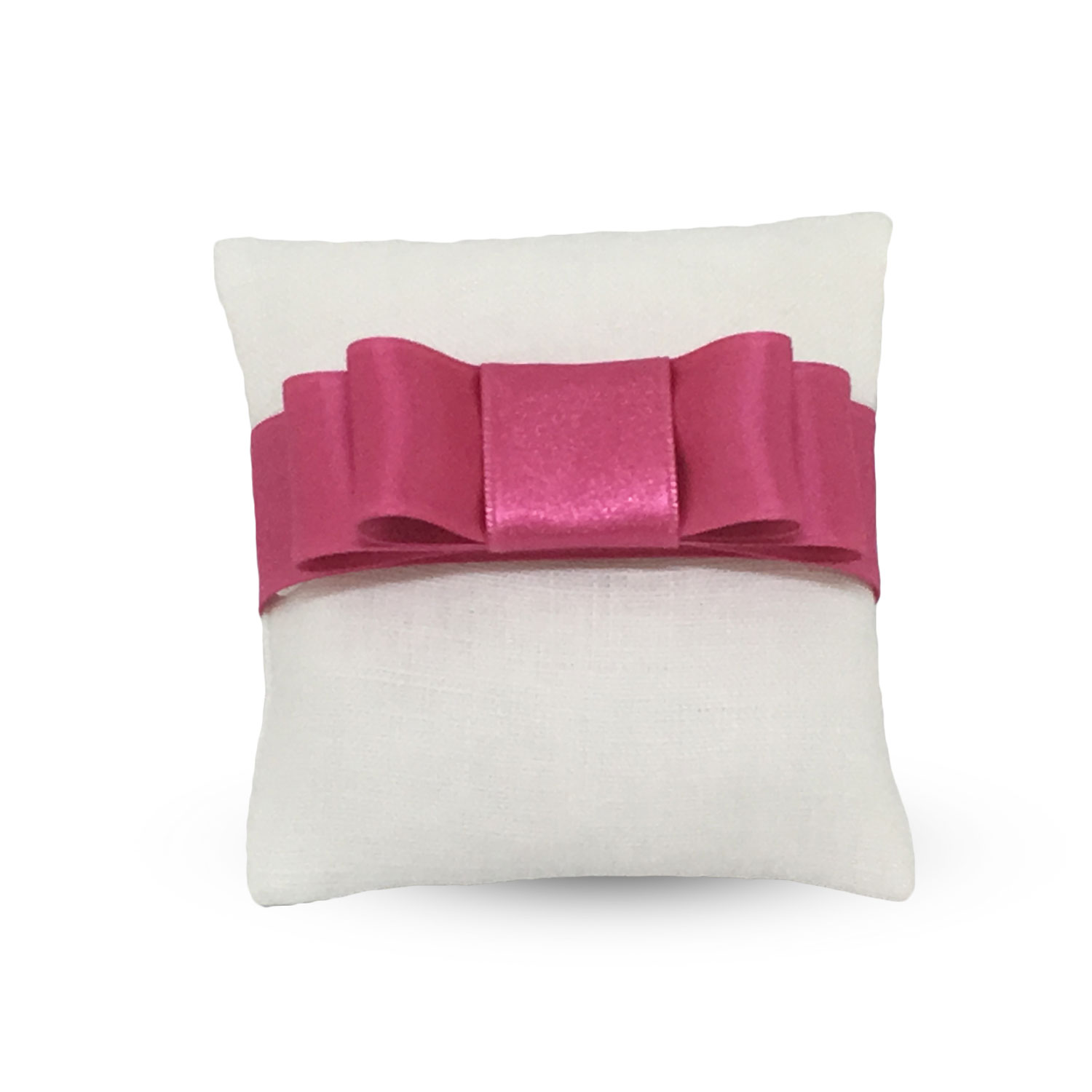 Busta di Lino con fiocco Bon Ton Fucsia