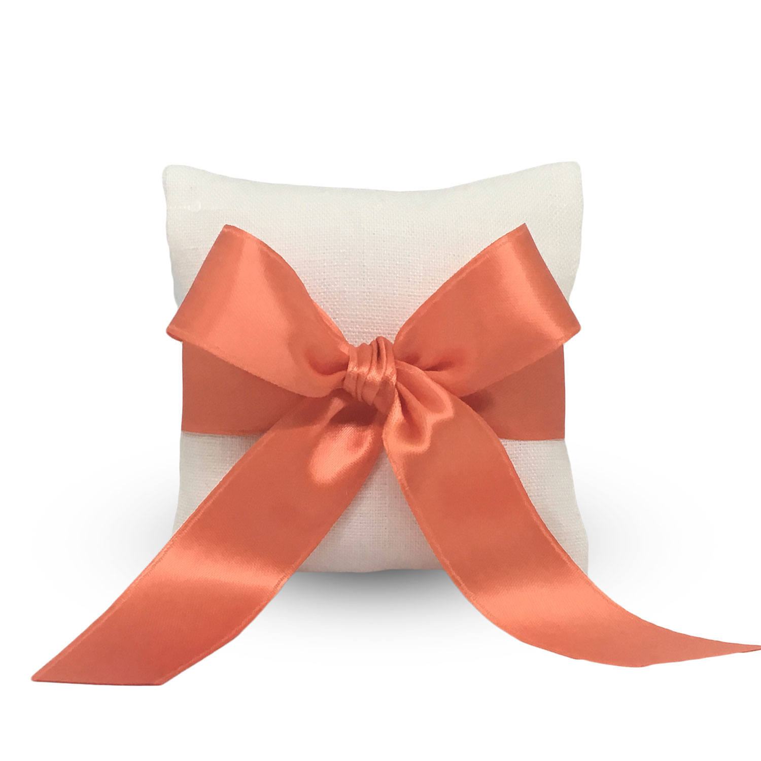 Busta di Lino con fiocco Arancio