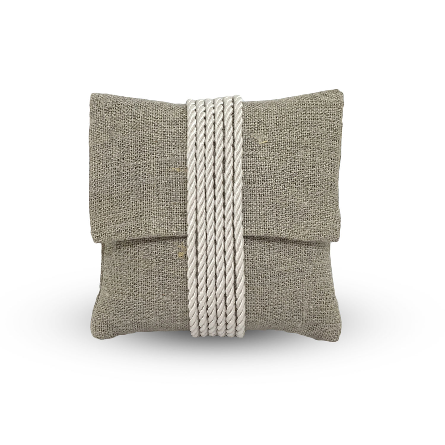 Busta di Lino naturale Country Chic con torchon Bianco