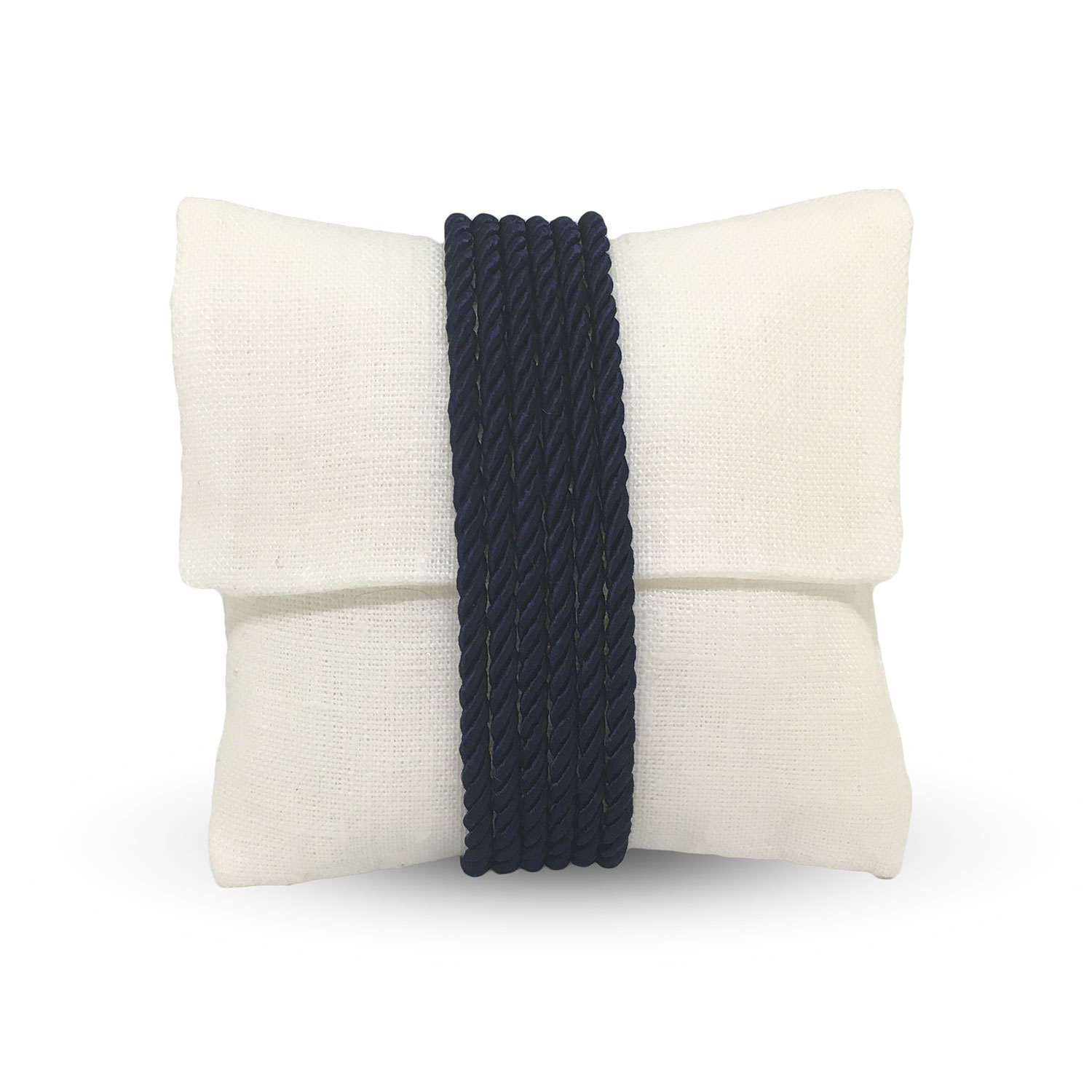 Busta di Lino con torchon Blu