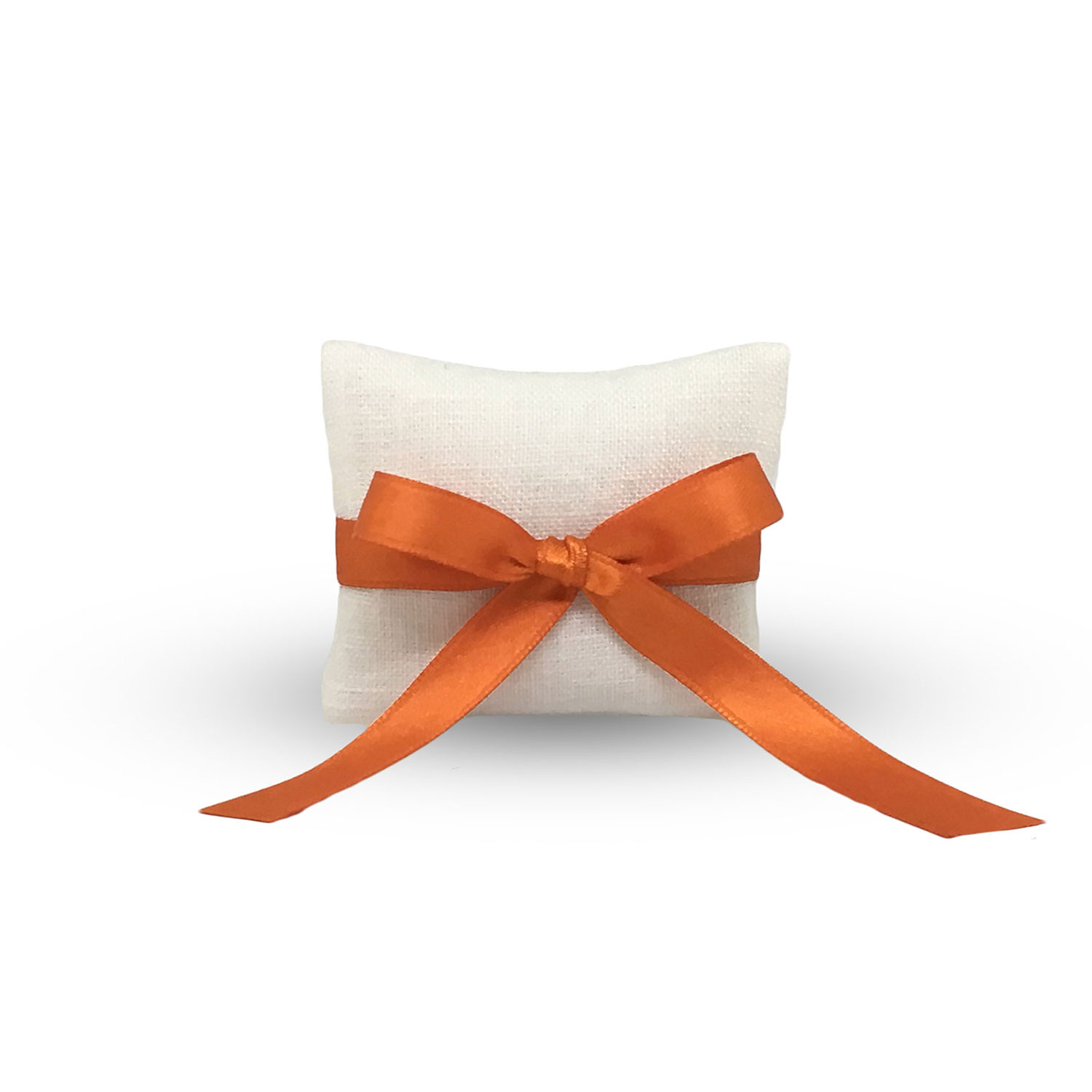 Bustina di Lino con fiocco Arancio