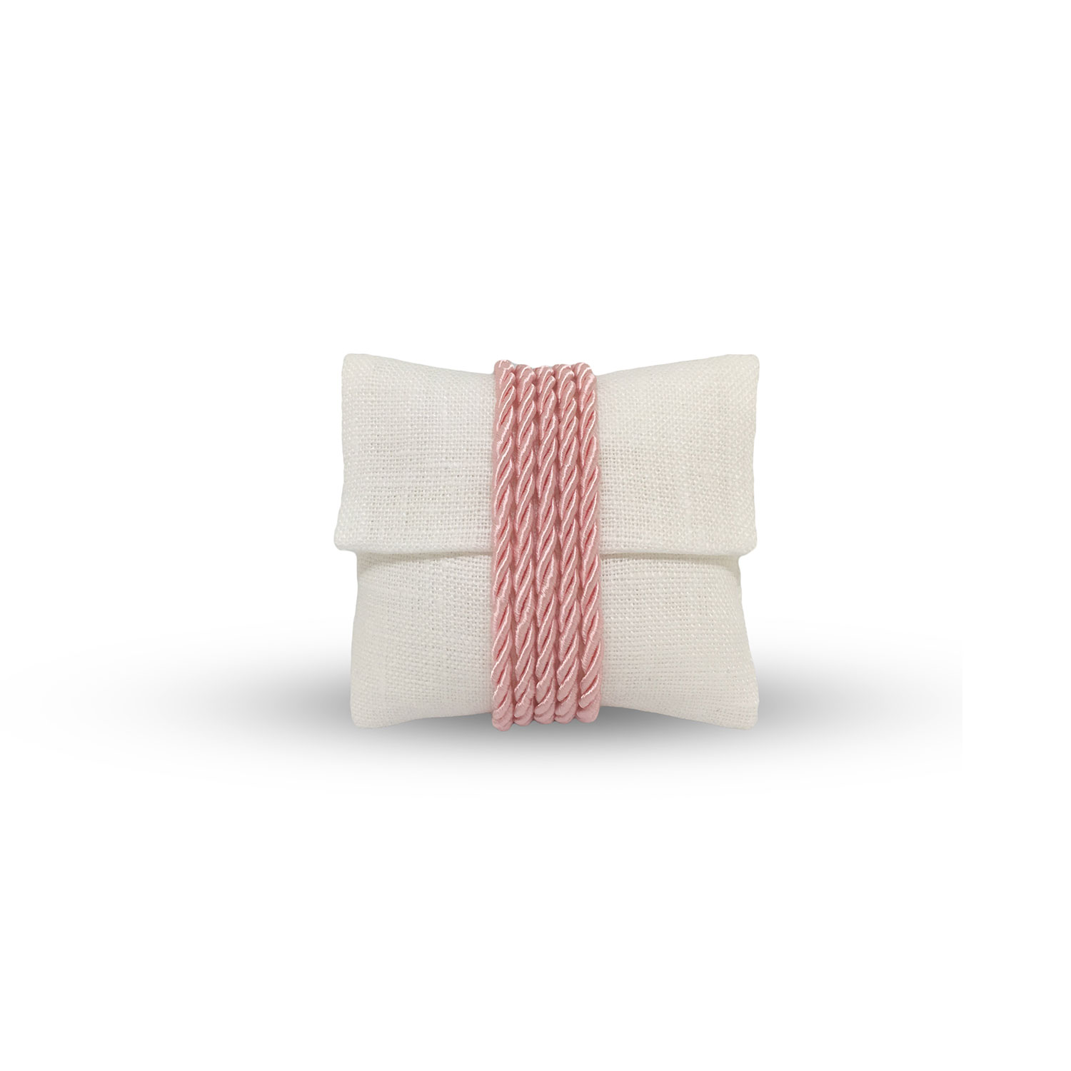 Bustina di Lino con torchon Rosa