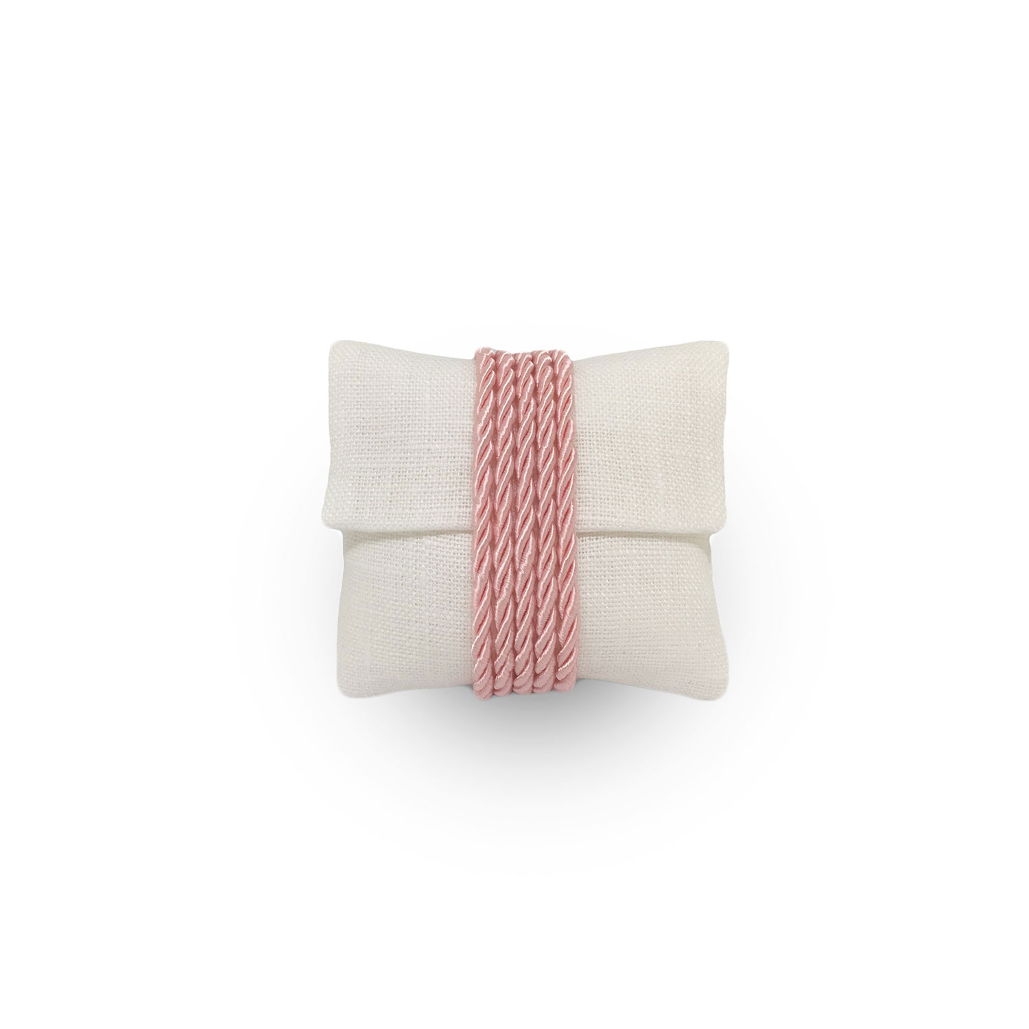 Bustina di Lino con torchon Rosa