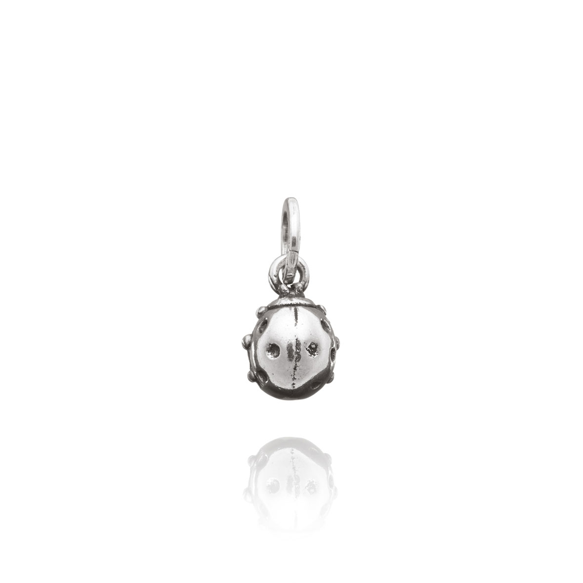 Charm coccinella Raspini in argento per bomboniere
