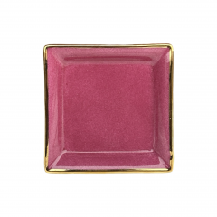 Vuotatasche piccolo o posacenere in porcellana di Limoges Night Shadz Viola Rosa elegante e personalizzabile