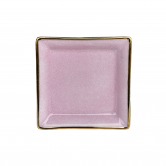 Vuotatasche piccolo in porcellana di Limoges Rosa London Hue elegante e personalizzabile