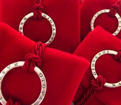 Charm brisè in argento Raspini per bomboniere