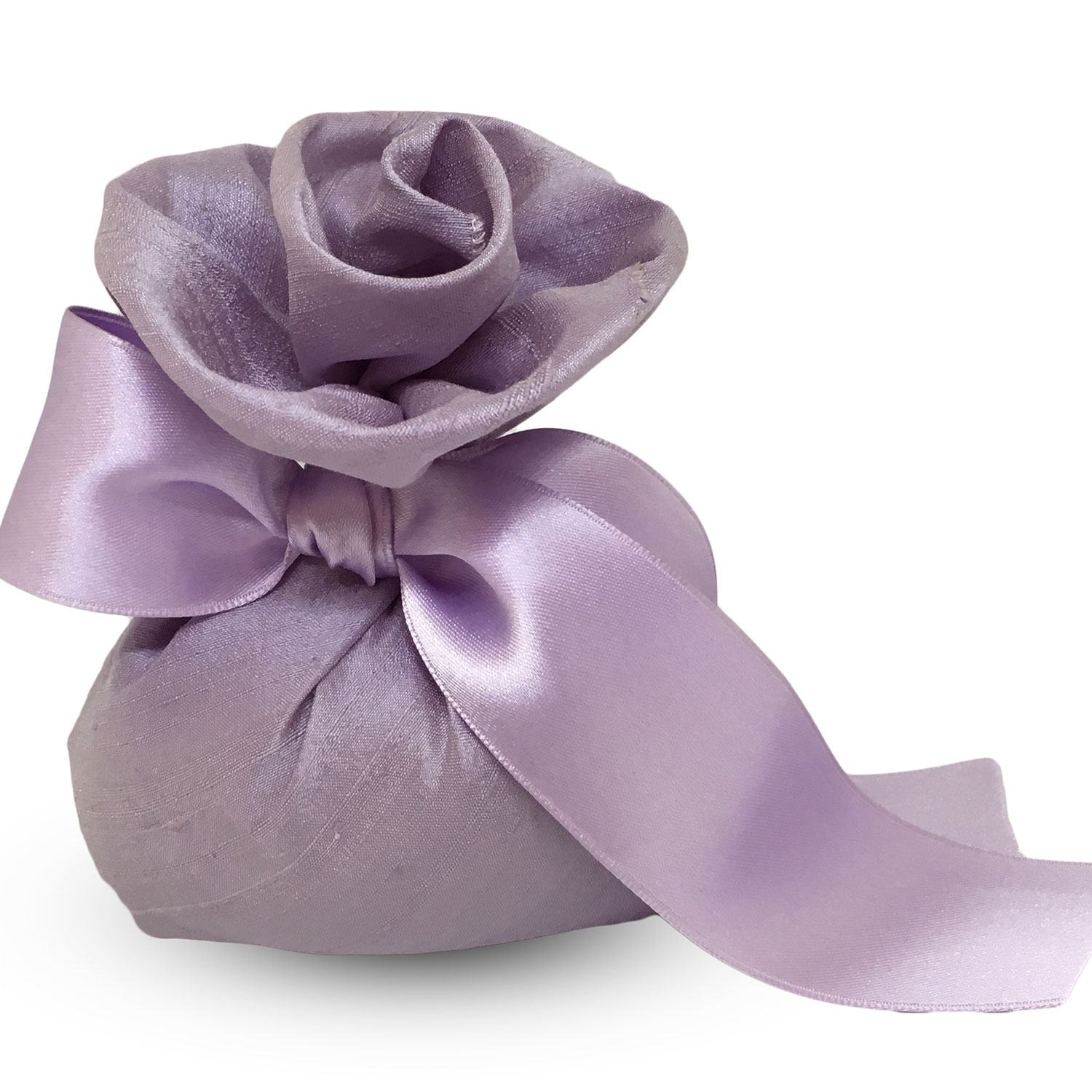 Rosa di Shantung Lilla con fiocco La Corte Lilla